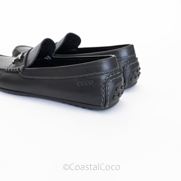 ECCO Men's Black Leather Loafer US 11/EU 45 Moccasin Classic Office Dress Shoes - Picture 6 of 10